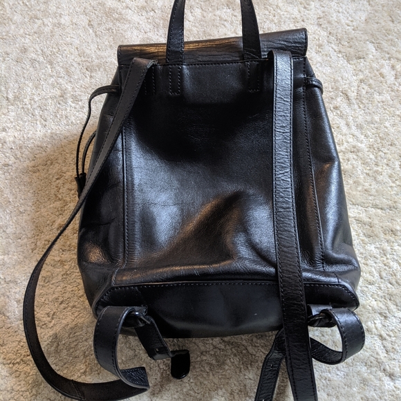 Loeffler Randall black leather backpack - Picture 3 of 7